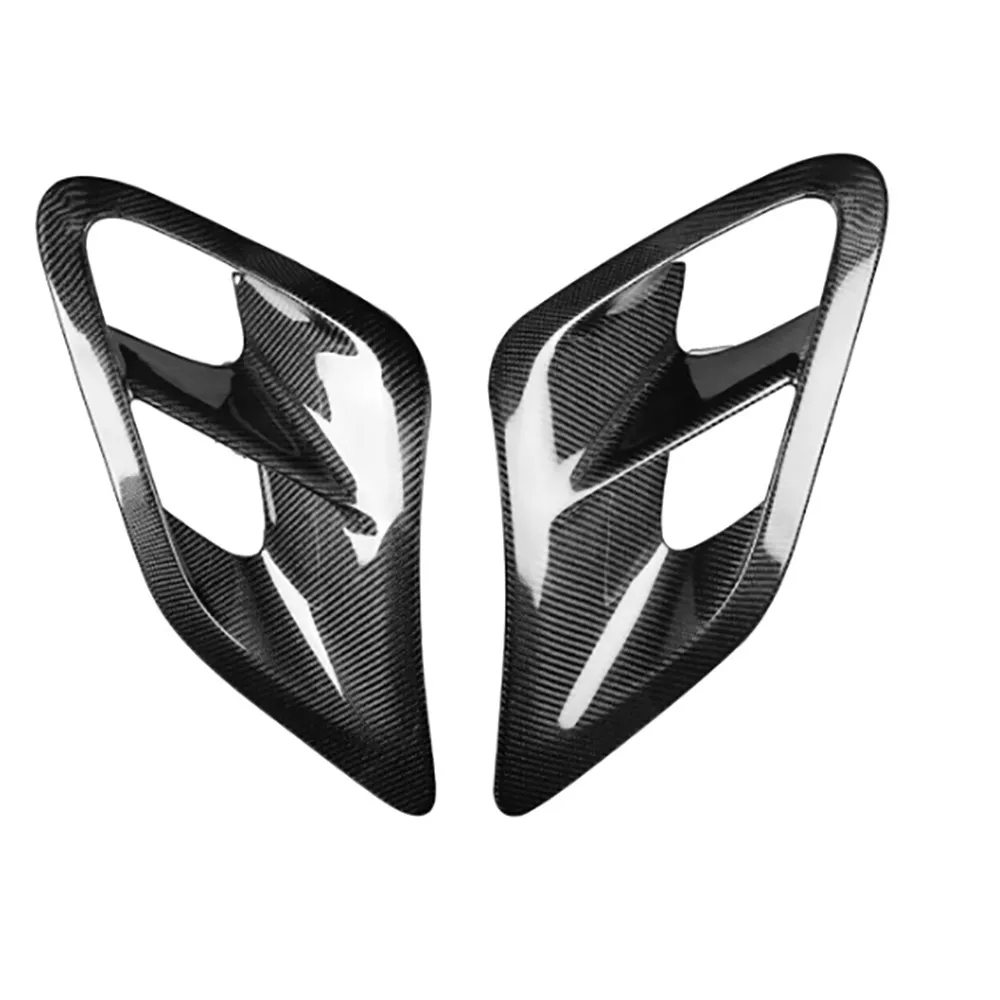 Real Dry Carbon Fiber for Porsche 911 997 Turbo 2004-2012 Rear Side Air Vent Cover Side Fender Air Vent Outlet Frame Trim FRP view 2
