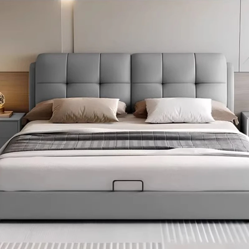 

Double Bedroom Bed Luxury European Children Frame Frame Simple Design Bed Single Headboards Letto Matrimoniale Unique Furniture