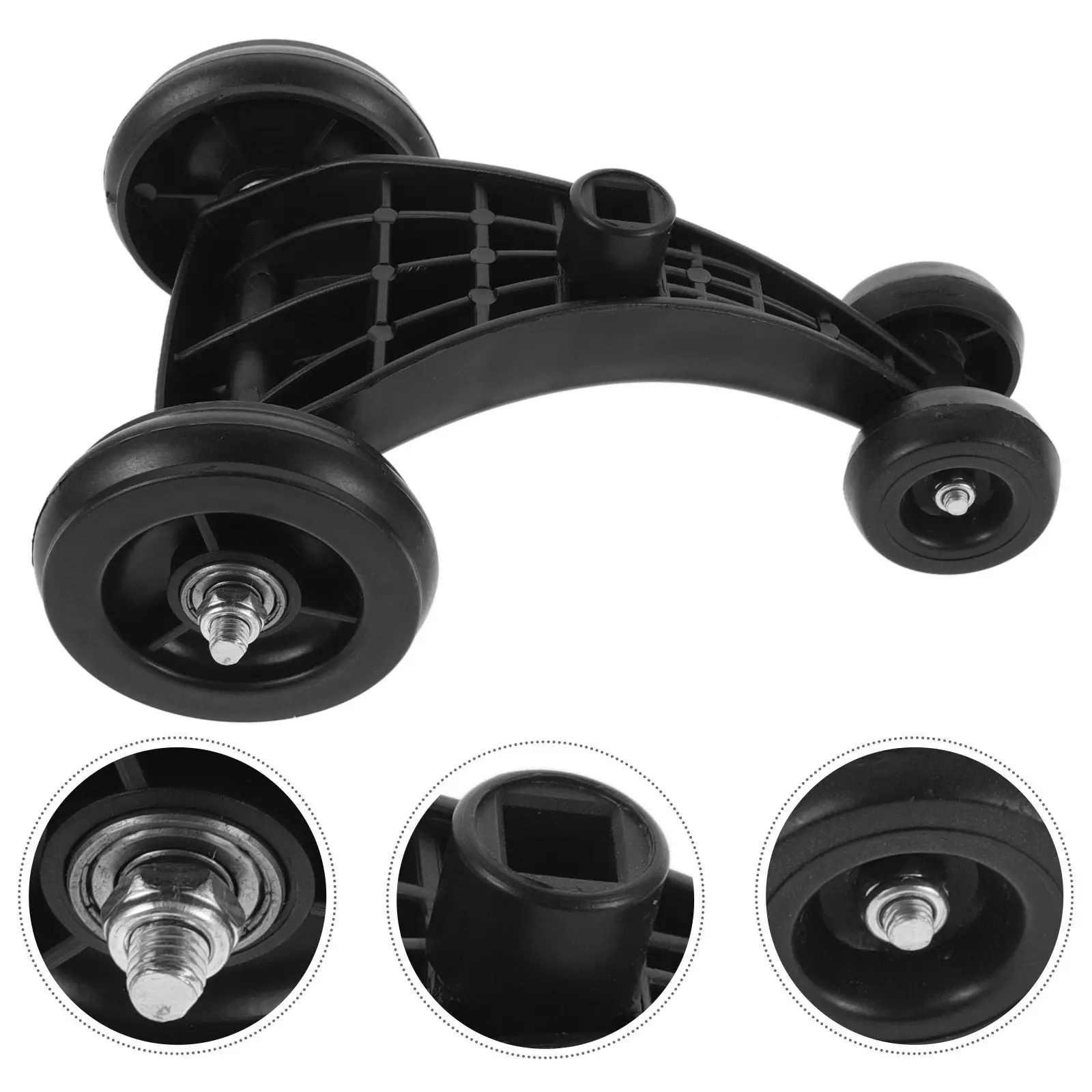 

Heavy Duty Wiggle Car Front Wheel Replacement for Kids Triangular Design Non-Skid Wear-Resistant Plastic Wheel Accessory