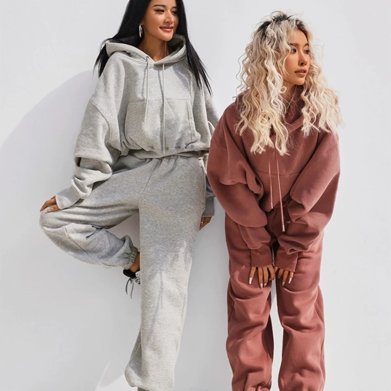 Sold Color Separately Womens Tracksuits Sports Suit 3 Piece Outfit Oversized Hoodies Sweatshirt Sweatpant Short Sweat Fleece XXL