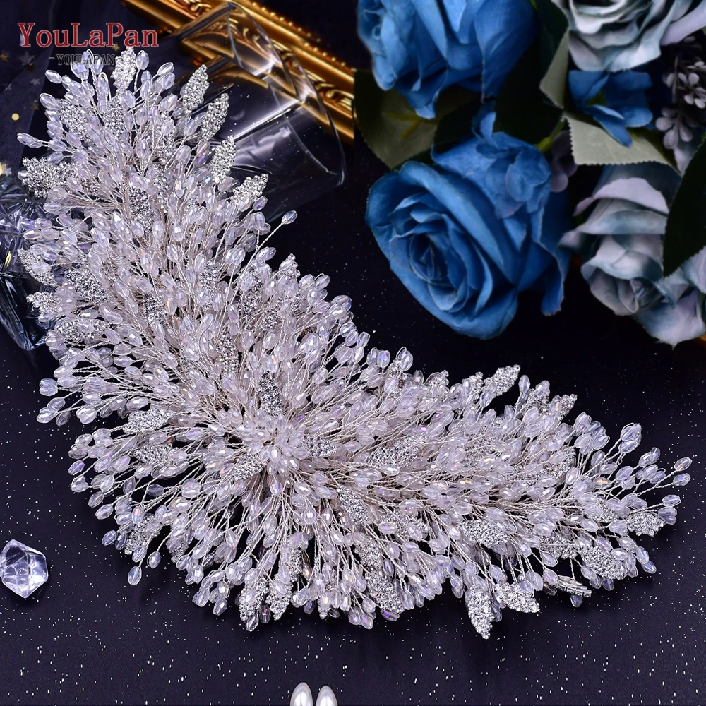 YouLasaupoudrer-Couronne de Patients en Clip de Luxe, en Alliage, Bandeau de Sauna de Mariée, Coiffure de Mariage, Accessoires de Cheveux, Bijoux de Banquet, user ins 397