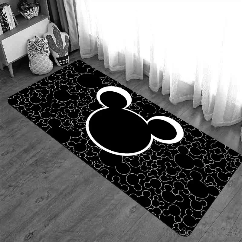 

Mickey Minnie Disney Cartoon Rug Carpets 80x120cm Decor for Bathroom Kids Floor Mat Living Room Children's Bedroom Sofa