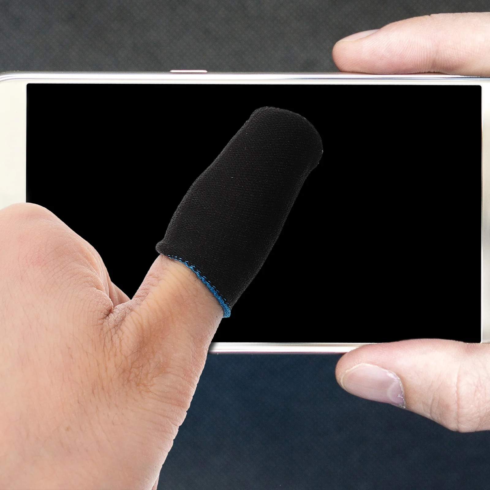 

10Pairs Compact Lightweight Game Finger Sleeve Non Slip Touch Screen Protector for Gamers Finger Sleeve for Gaming