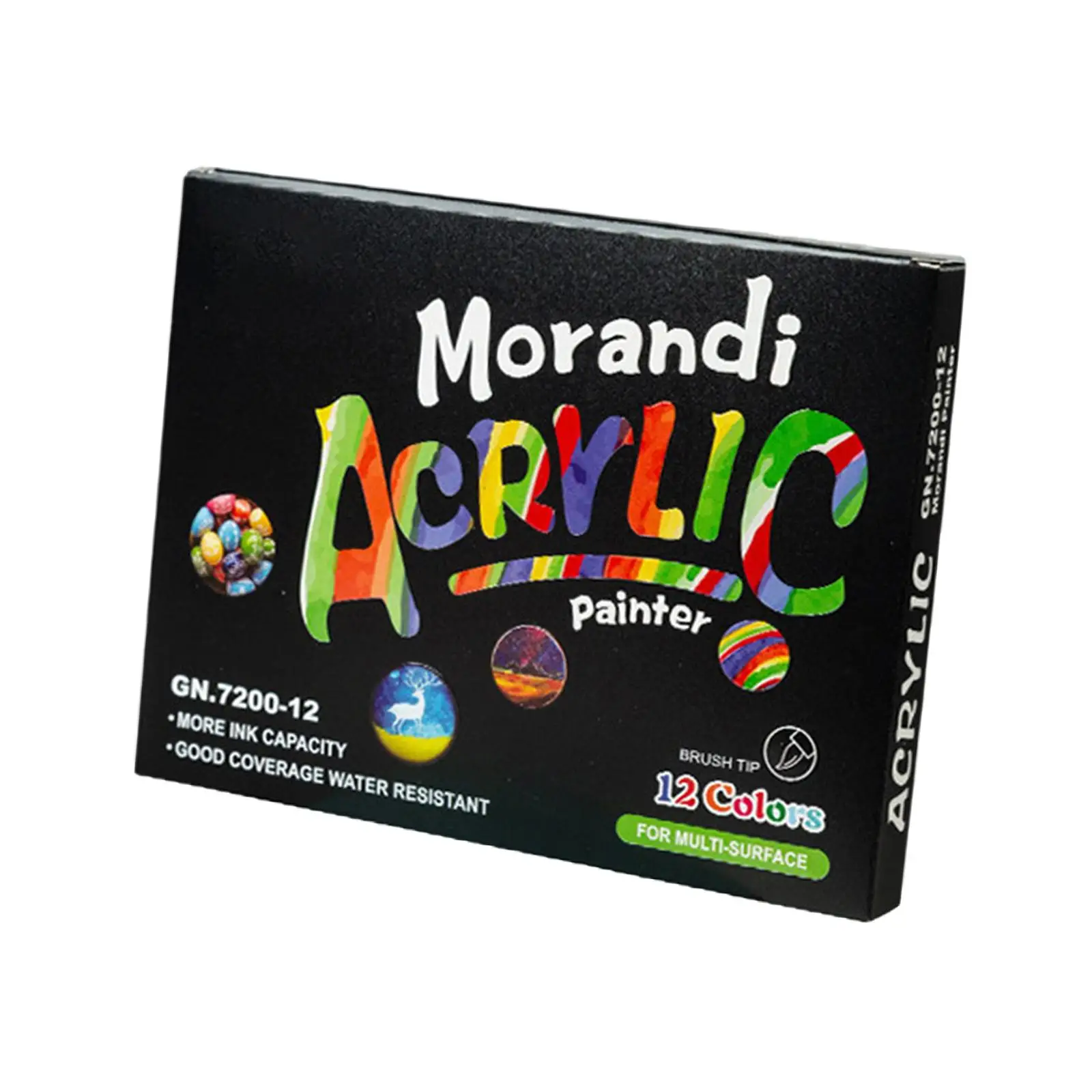 Acrylic Paint Markers Water and Fade Resistant Brush Tip Acrylic Paint Pens for