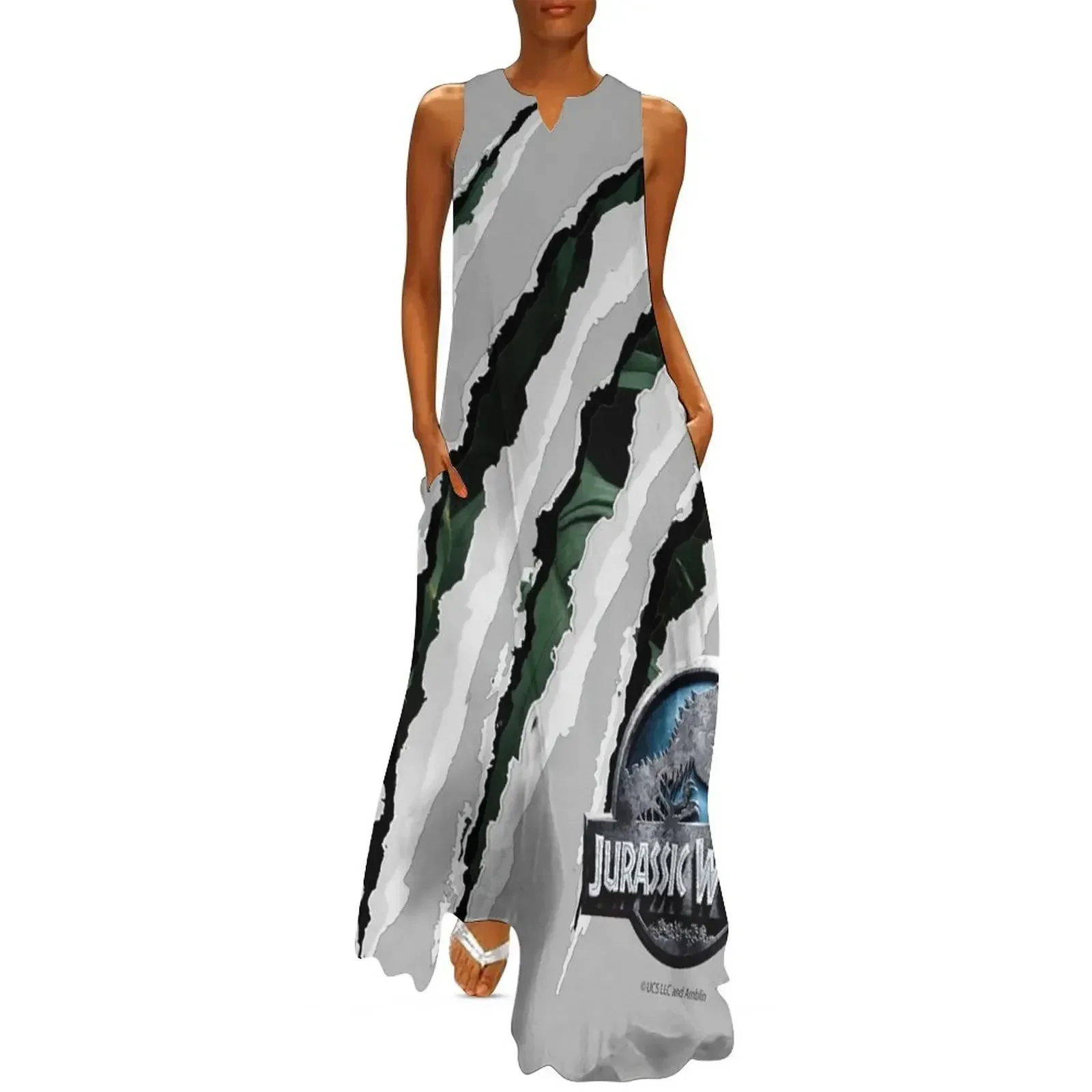 

Jurassic World - Slashing Claw Long Dress loose women's dress women clothes luxury dress long women summer