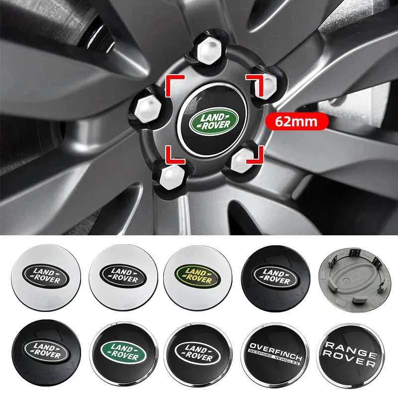 

4Pcs 62mm Car Wheel Center Hub Caps For Land Rover Range Rover Freelander Defender Sport Evoque 3 4 L319 L462 Accessories