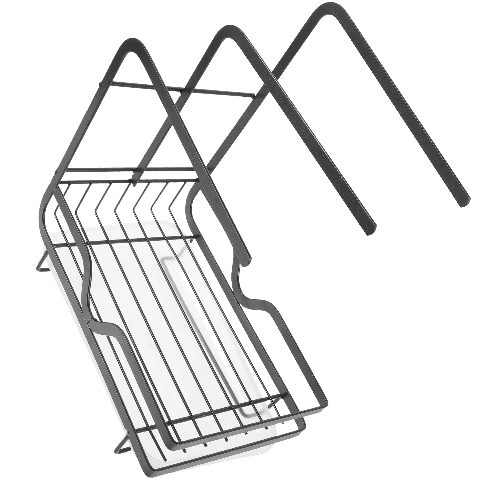 

Dishcloth Drainer Rack Kitchen Supply Metal Rag Holder Black Wall Mount Metal Rag Rack Sink ganizer Storage Solution