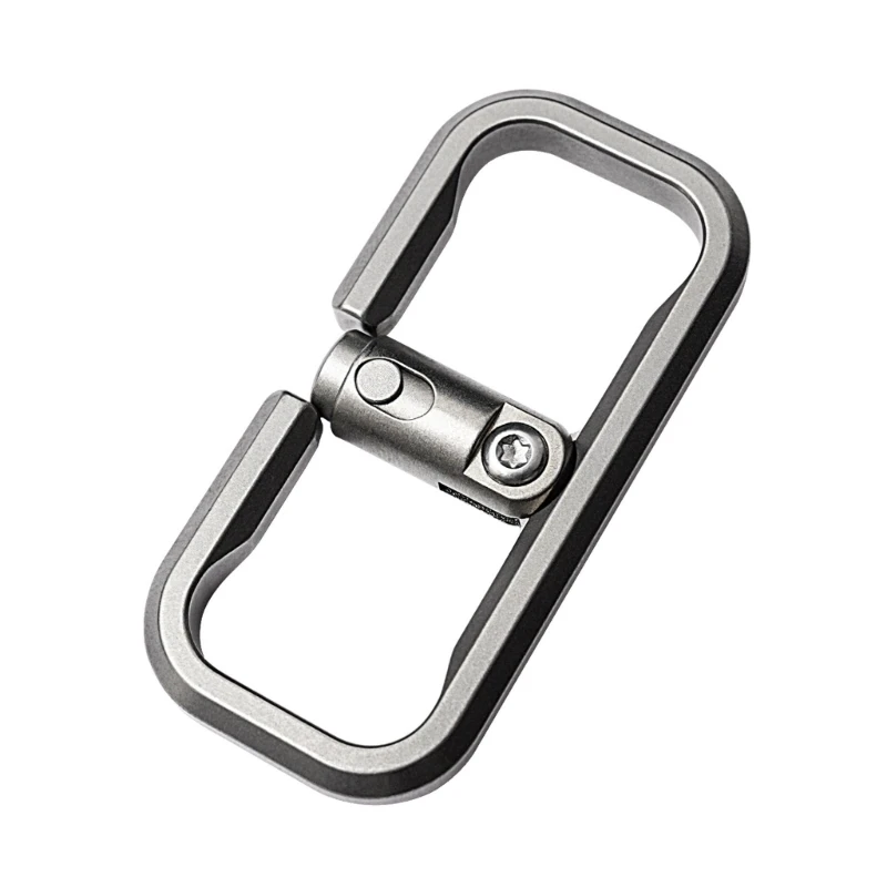 

652F Pocket Key Holder Outdoor Keychains Stainless Steel Carabiner Camping Gears for Active Lifestyle