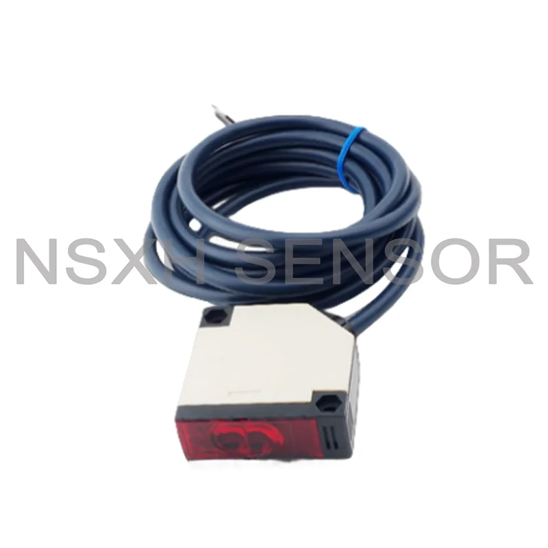 

New E3JK-R4M2 Photoelectric Switch Sensor Distance 4 Meters Adjustable AC/5 Wires With Reflector Plate