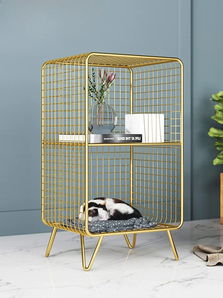 Iron storage rack, floor to ceiling bedroom, multi-layer metal bookshelf,  Nordic bedside table, living room storage rack