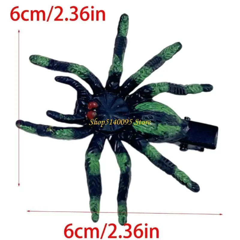 dxae แมงมุมน่ารักคลิปคลิปความทนทานเรซินผมคลิปแฟชั่นฮาโลวีนกิ๊บสำหรับเด็กผู้หญิงและผู้หญิง