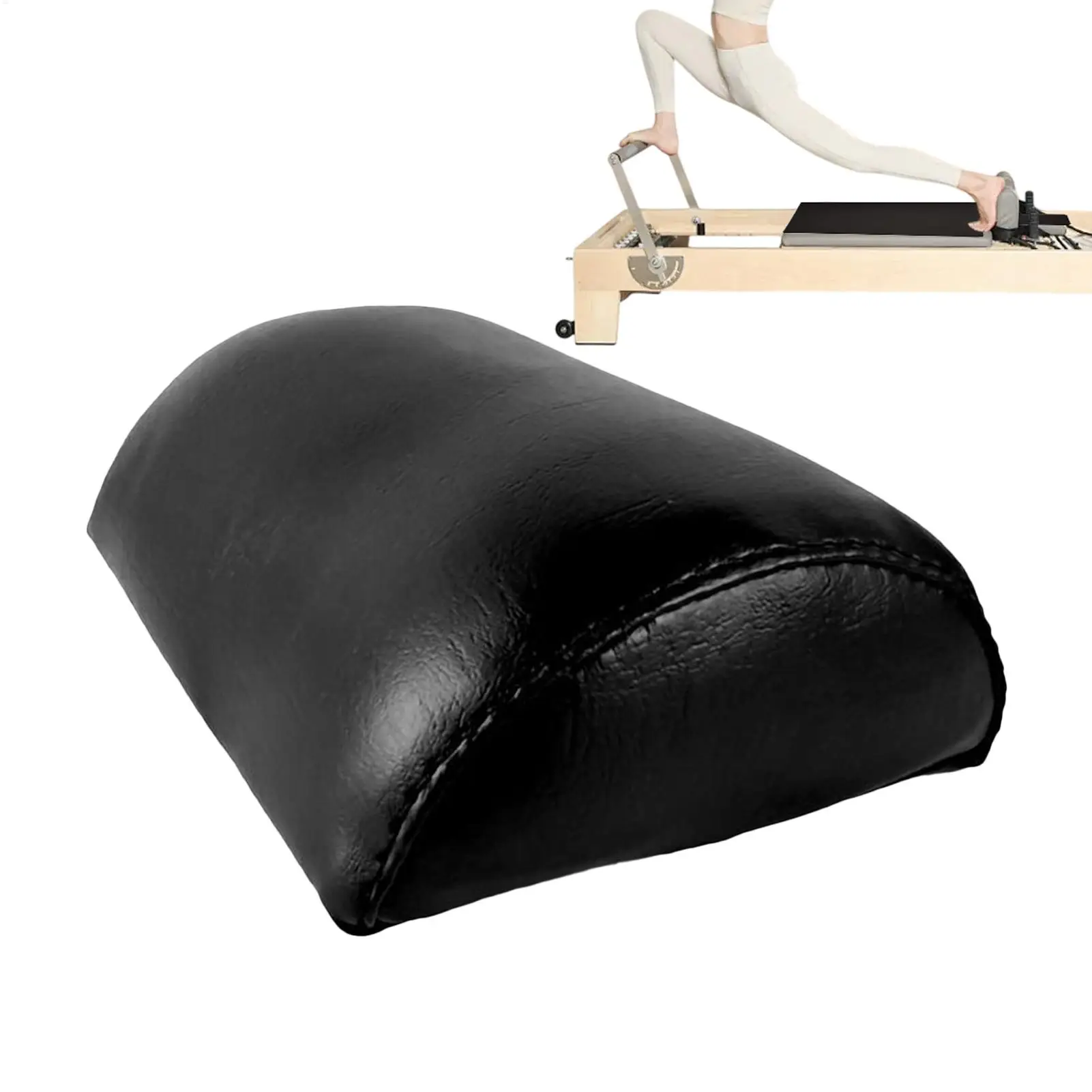 Pilates Reformer Pillow PU Semi-Circular Pilates Cushion Headrest Reformer Accessories for Home Gym and Yoga Square Training