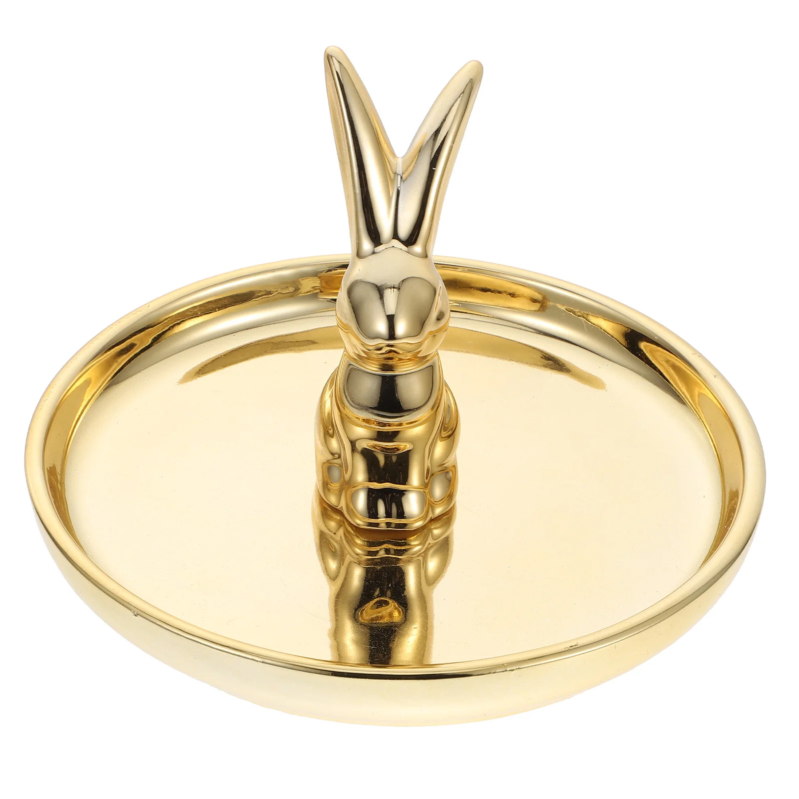 

1Pcs Rabbit Ceramic Organizer Tray Durable Jewelry Storage Plate for Necklaces Rings Bracelets Indoor Outdoor Use