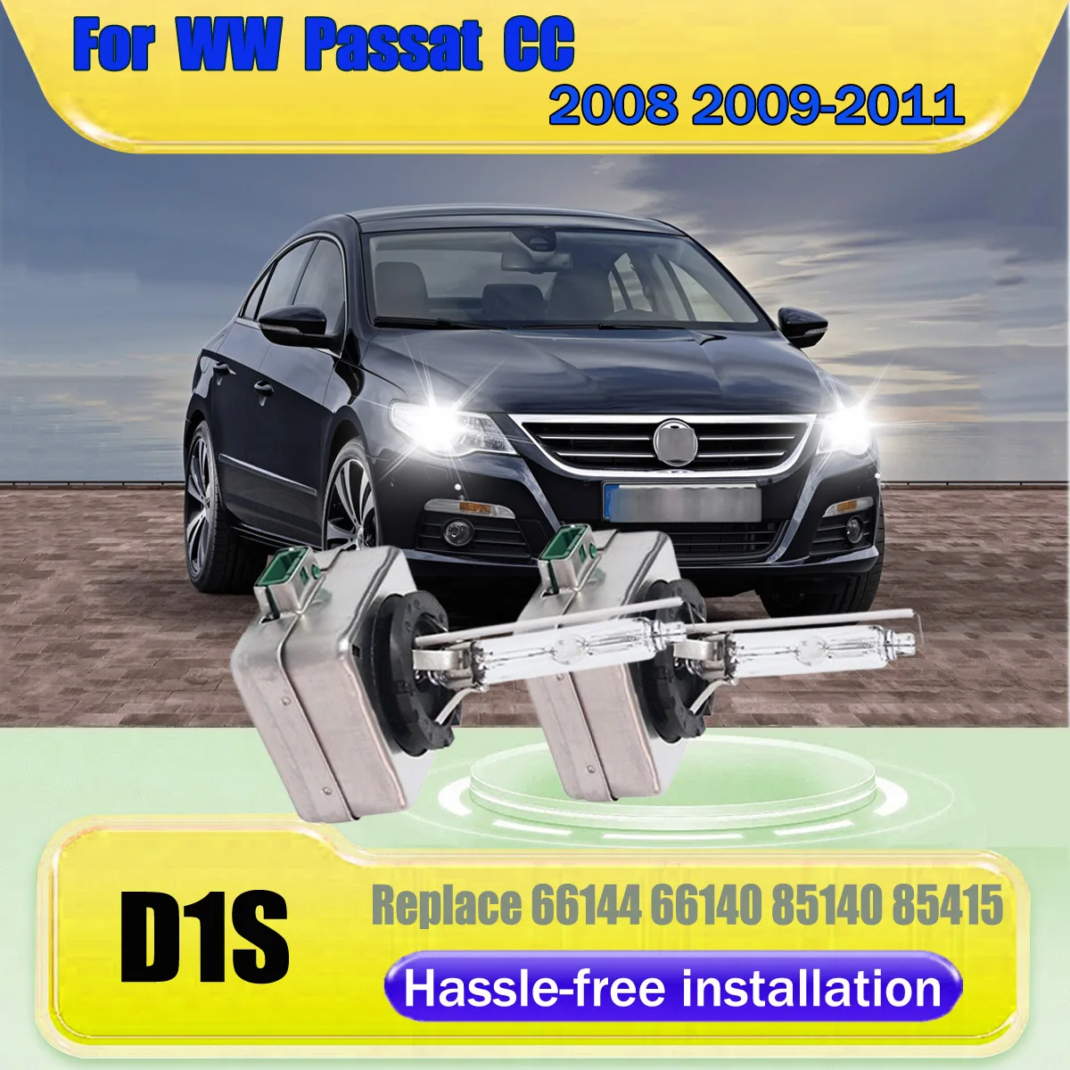 

2PCS Xenon D1S HID Bulb 6000K Headlights Longer life,high quality,super bright For WW Passat CC 2008 2009 2010 2011
