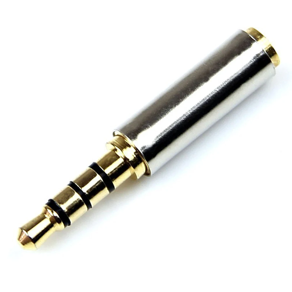Adattatore presa Convertitore adattatore jack per auricolari audio stereo da 3,5 mm maschio a 2,5 mm femmina dorato