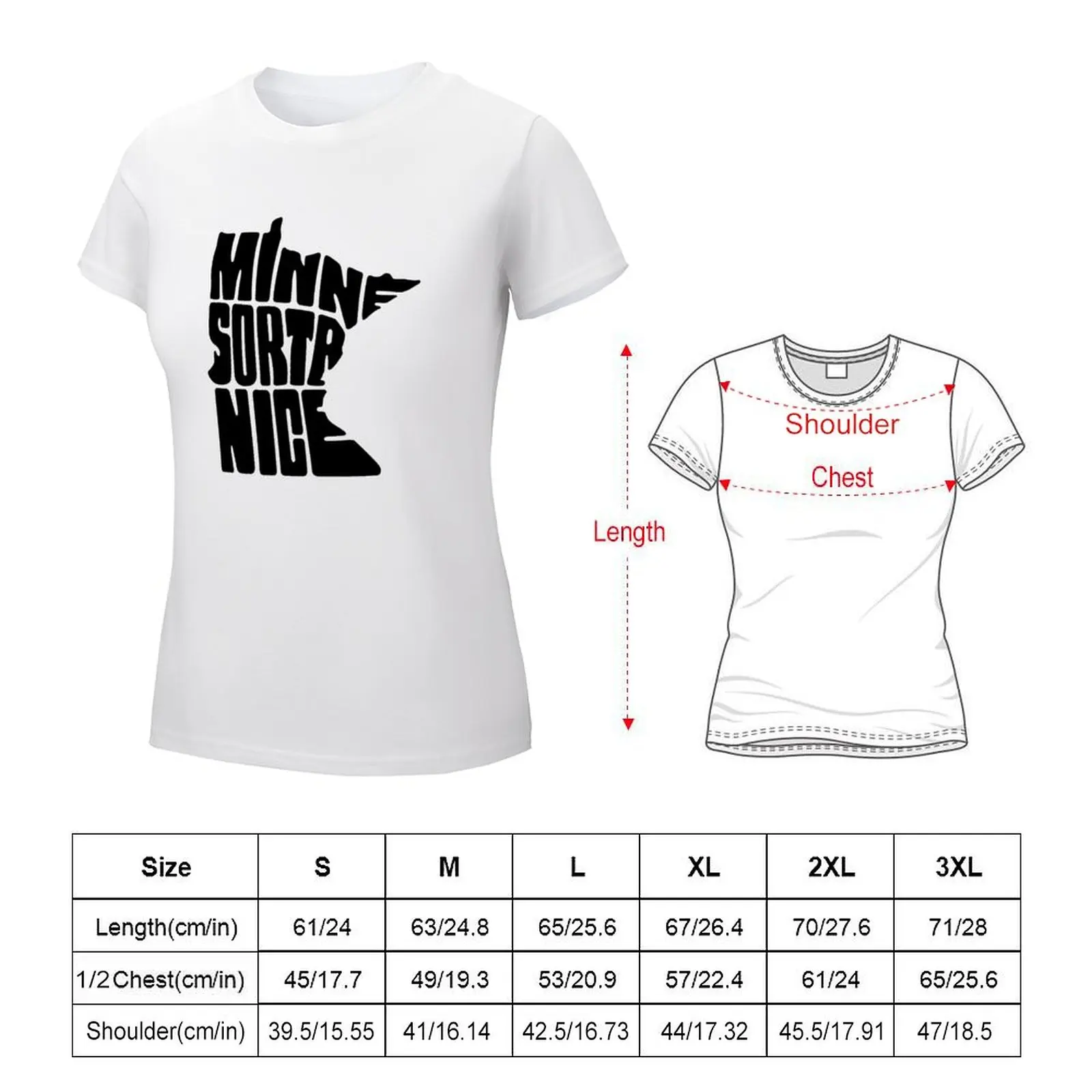 Minne-Sorta-Nice T-shirt funny Short sleeve tee t shirt for Women