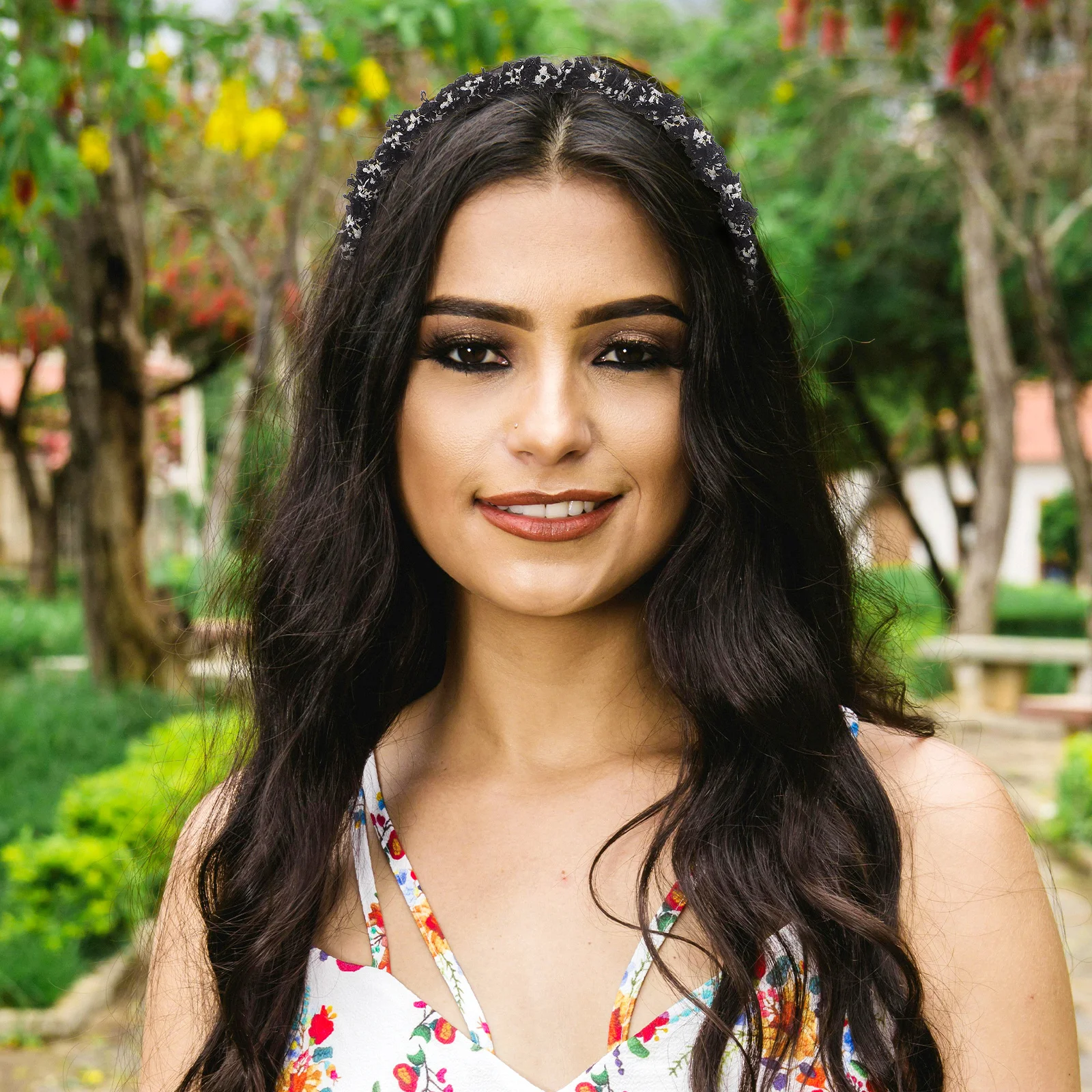 

2 Pcs Headband Duck Clips for Hair Braid Elastic Headbands to Weave Comb Cloth Bridal Accessories Pearl Bride