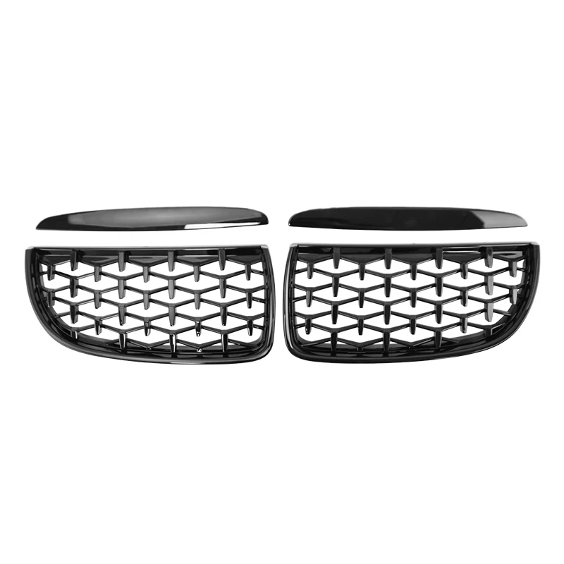 For BMW E90 E91 323I 328I 335I 330I 325I Car Front Kidney Grille Diamond Style Grills Racing Grill 3 Series 2005-2008 Grilles