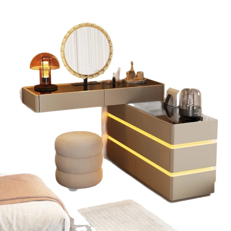 

Italian Minimalist Makeup Vanities Integrated Bedroom Makeup Vanities Light Luxury Home FurnitureVanités De Maquillage ZY40SZT