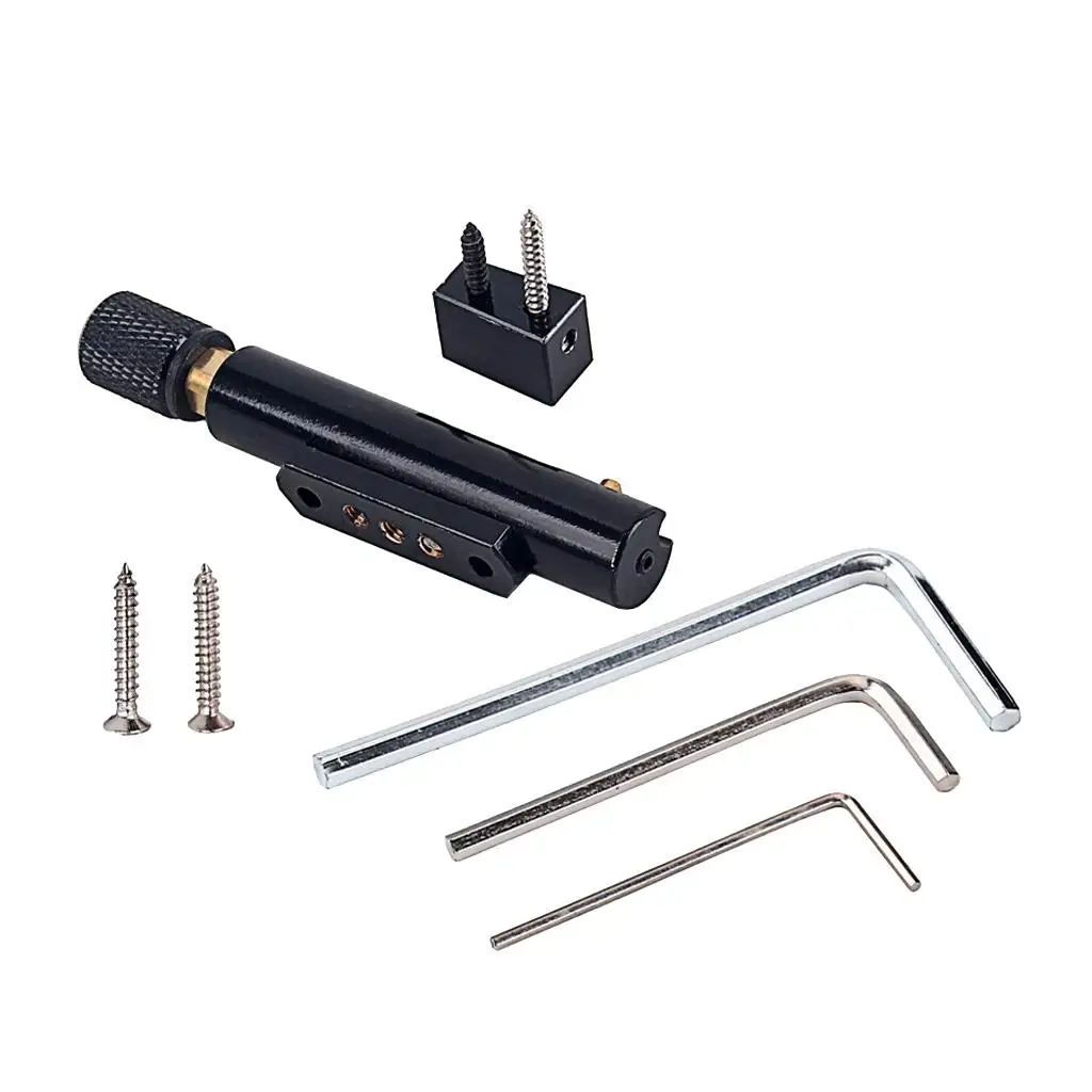 

5-струнный никелевый черный безголовый инструмент для бас-бриджа для аксессуаров для басовых деталей