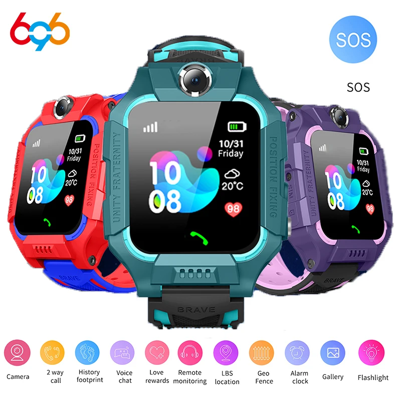 2026 New Kids Smart Watch SOS Call Camera LBS Positioning Two Way Call Voice Chat Long standby time Children Watch Clock Gifts