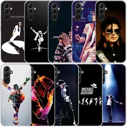 Michael jackson Clear Phone For Samsung Galaxy A55 A35 A25 A15 A05S A04S A14 A24 A34 A54 A03S A13 A23 A33 A53 A73 A9 A8 A7 A6 Co