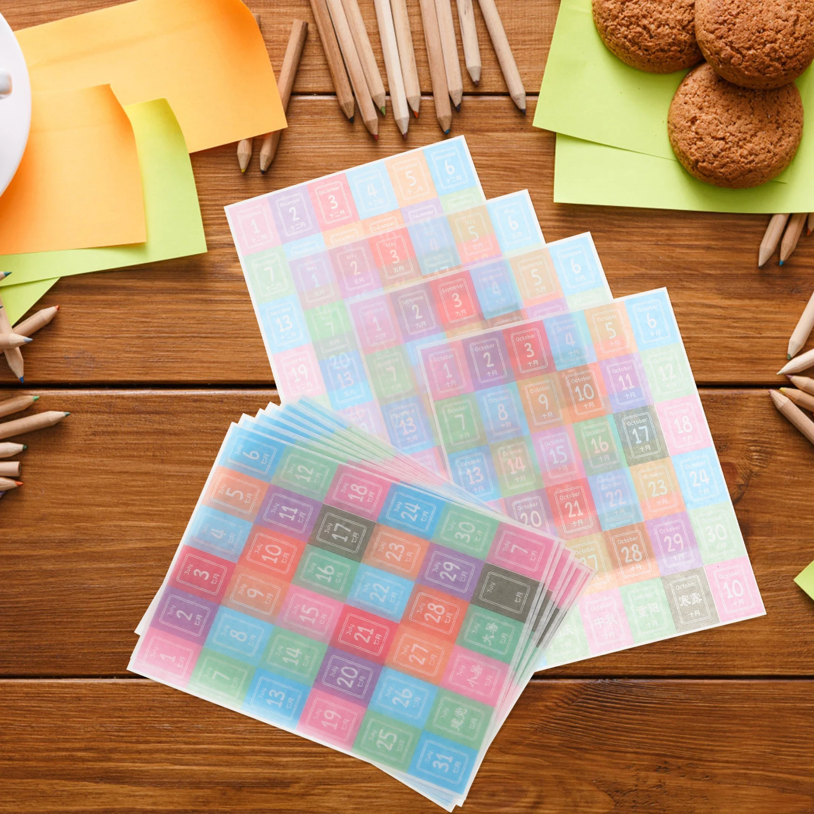 

Date Stickers Calendar Planner Labels Small Number Adhesive Tabs Monthly Weekly Daily Tracker Decorative Functional
