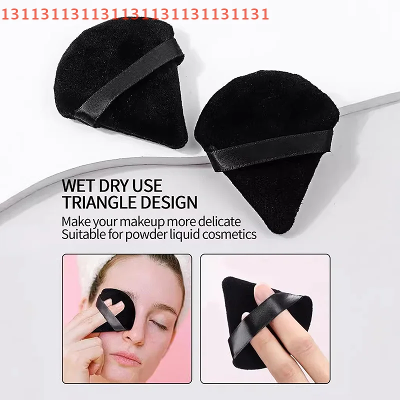 5PCS Makeup Ultra-thin Brush Set Foundation Eyebrow Eyeliner Brush Traceless Velvet Powder Soft Puff Flat Head Beauty Tool