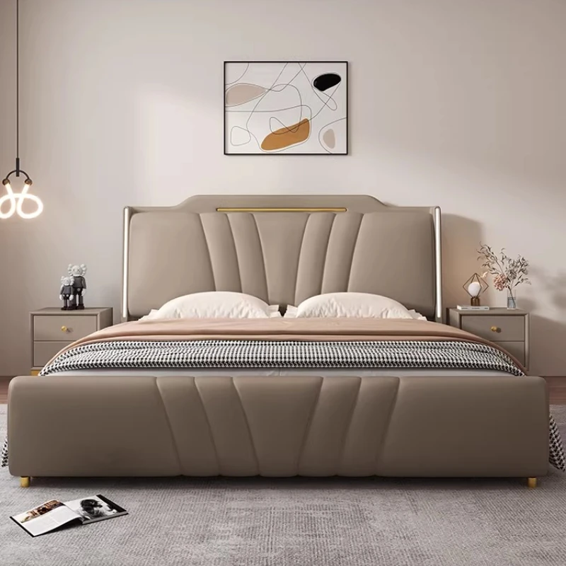 

Design Multifunctional Bed Modern Bedroom Children Single Double Luxury Bed European Simple Letto Matrimoniale Unique Furniture