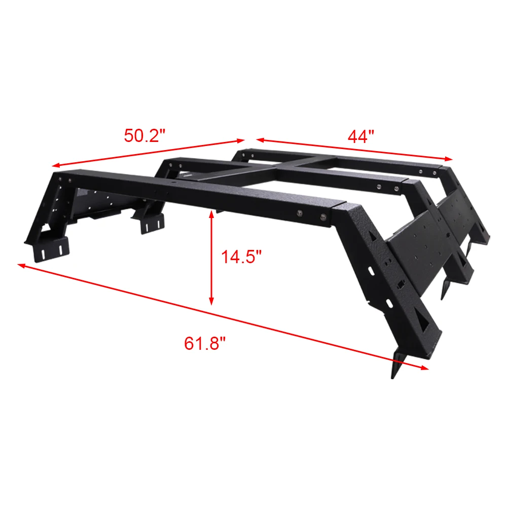 Camping Accessories Truck Bed Rack Cargo Carrier Tent Rack for Toyota Tacoma 2005-2022