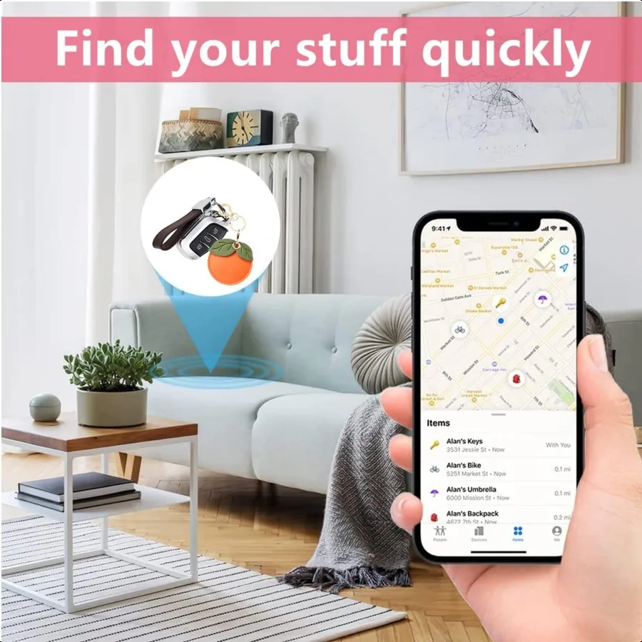 Leren sleutelhangerhouder Case Compatibel met AirTagCute Air Tag Cover met sleutelhangerring GPS Tracker Case voor sleutels