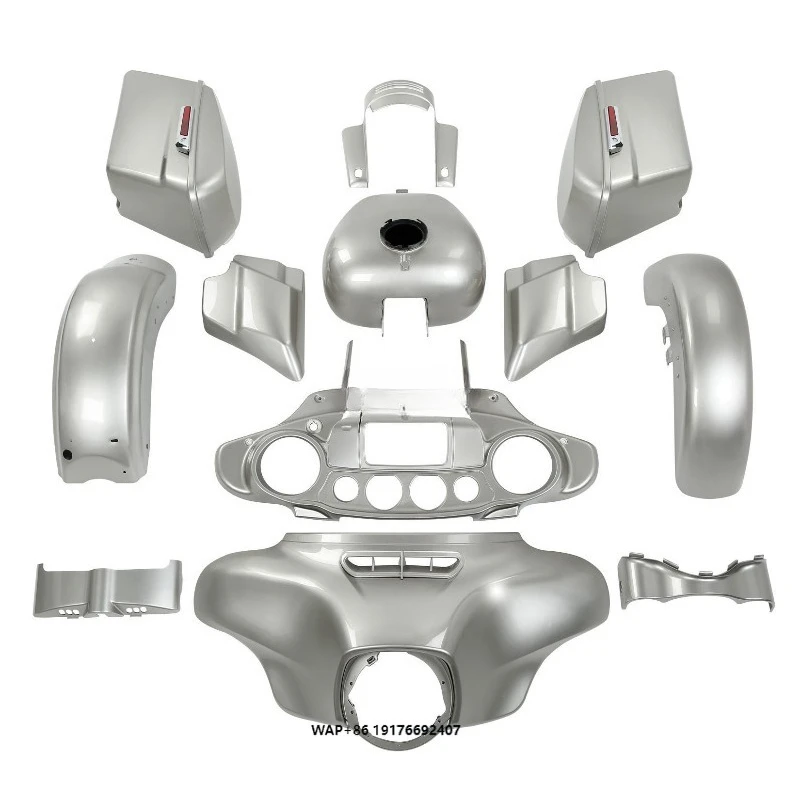

Комплект обвесов HR3 Silver Fortune: обтекатели, кофры, крылья, бензобак для Street Glide 14-20
