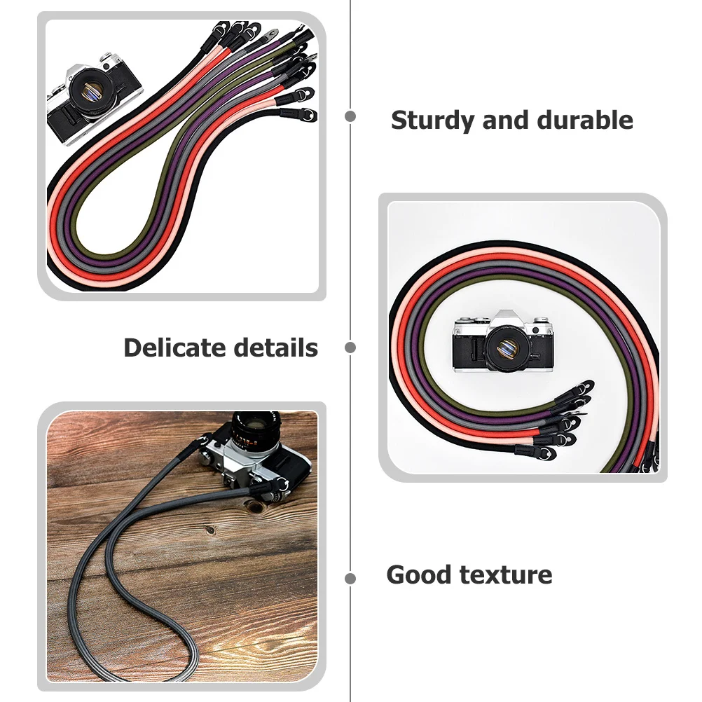 

Camera Neck Strap Wear-Resist Polyester Safety Lanyard for Comfortable Carrying Anti-Theft Protection Steel Ring Pad