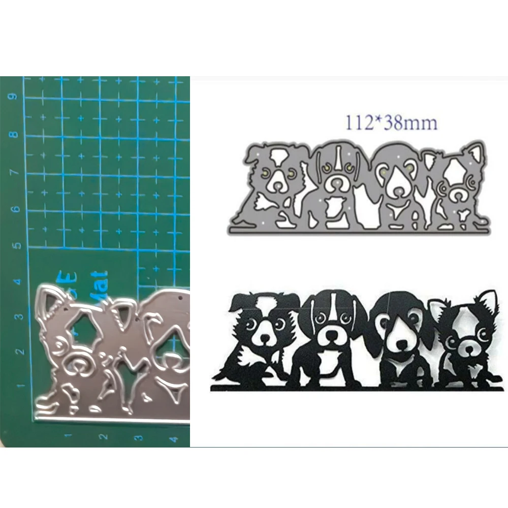 animal wolf dog horse Owl Metal Cutting Dies Cut Die Mold Scrapbook Paper Knife Mould Blade Punch Stencils