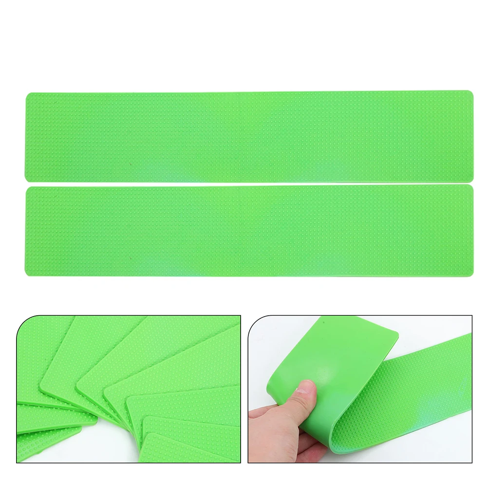 

6pcs Pvc Tennis Training Markers Basketball Court Stencils Waterproof Green Line Boundary For Pickleball Soccer Spot