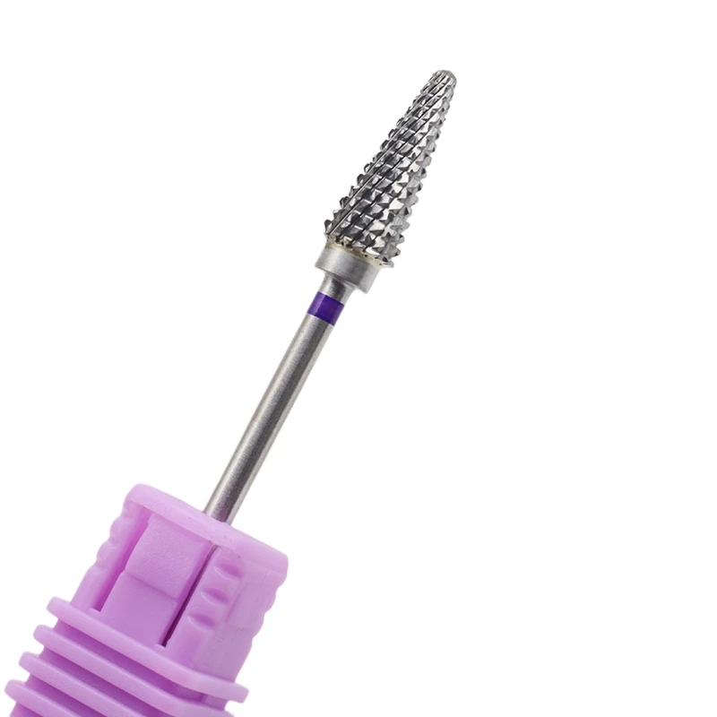 6mm Kegel Hartmetall Nagel bohrer 3/32 "Fräser für Maniküre Drehgrat Nagel bohrer Elektro bohrer Zubehör Werkzeug – Detail 1
