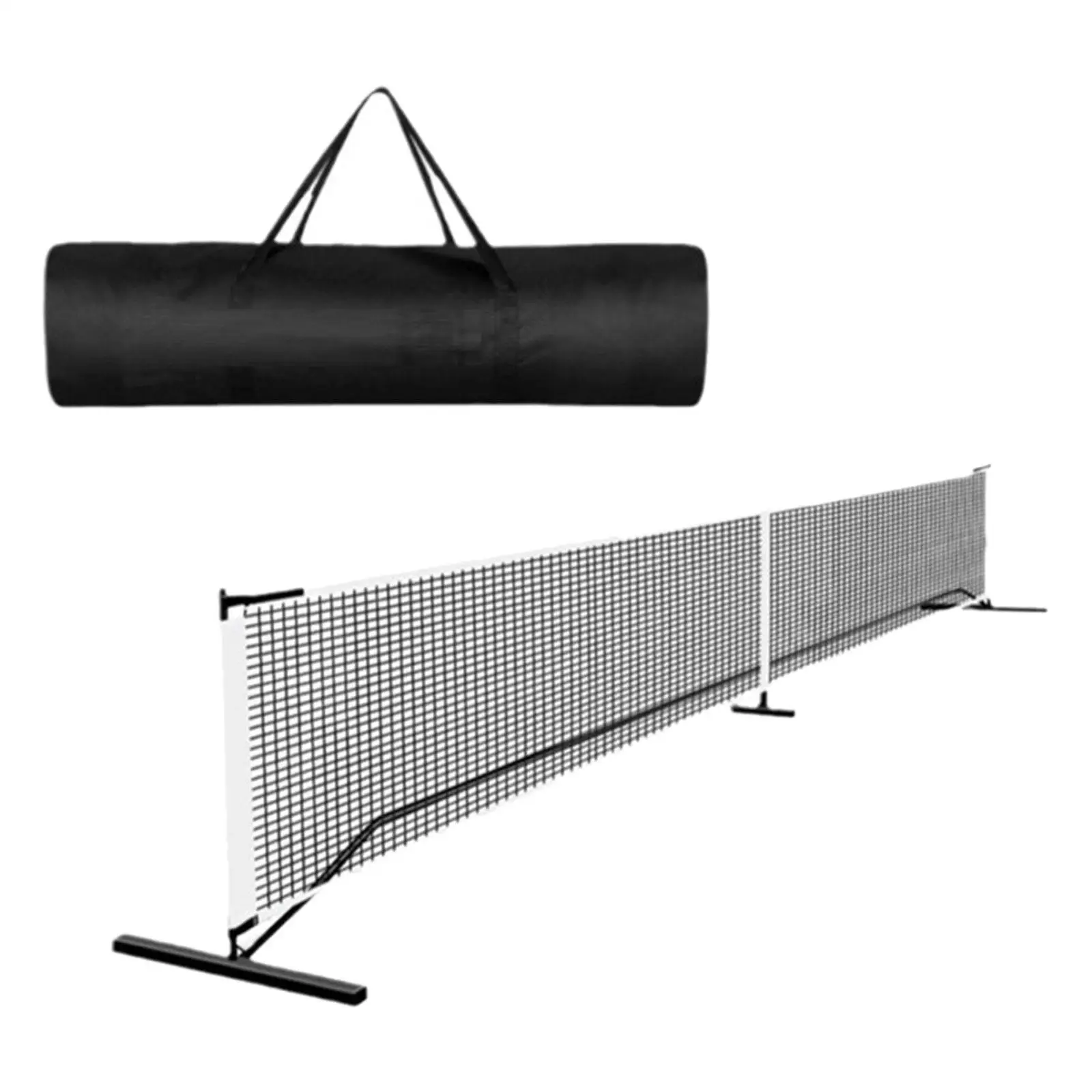 Portable Pickleball 22ft Adjustable Height with Metal Frame Stand Detachable Sports Net for Party Game Training Backyard Indoor