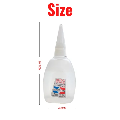 Pegamento de cianoacrilato seco instantáneo, adhesivo fuerte, suministros de oficina, unión rápida