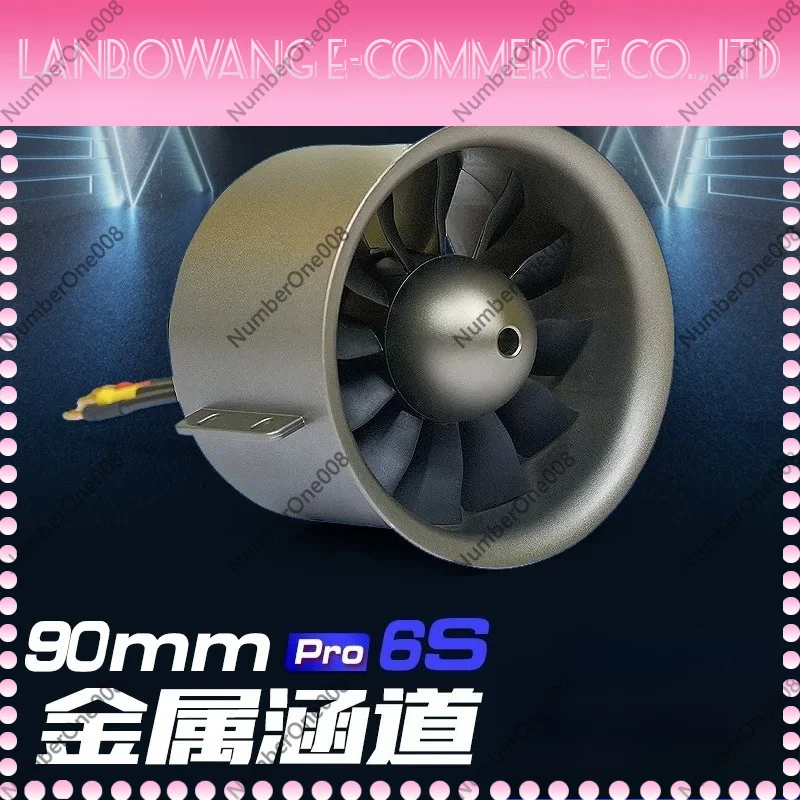 90mm Metal EDF 12-Blade 6S 8S Inrunner Brushless Motor Power System for RC Fixed-Wing Aircraft