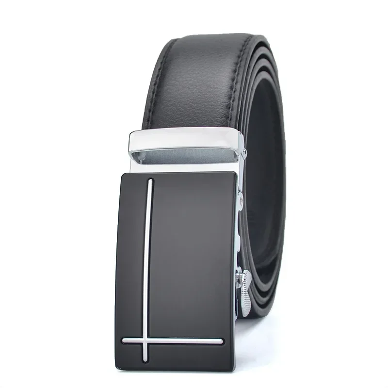 Men 130 140 150 160 170cm PLUS Belt Automatic Buckle PU Leather Belts for Men Business Luxury Designer Clothes