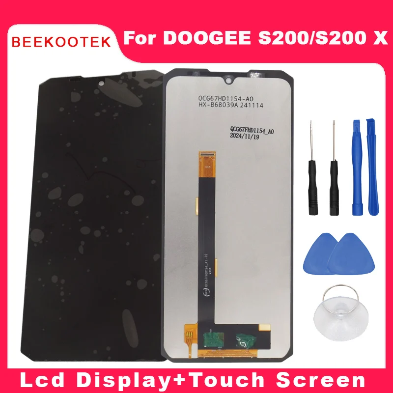 

Новый оригинальный DOOGEE S200 S200 X ЖК-дисплей, модуль дигитайзера сенсорного экрана, аксессуары для ремонта смартфона DOOGEE S200X