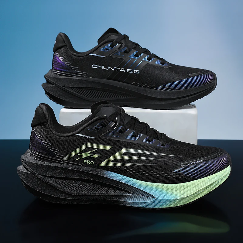 Men Running Shoes Carbon Board Marathon Speciality Sports Shoes Breathable Lightweight Comfortable Woman Athletic Sneakers Brand