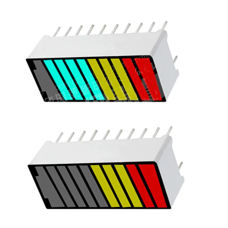 LED Color Power Display Module 10 Segments of 4-color Nixie Tube Lithium Battery Special Voltage Light Bar