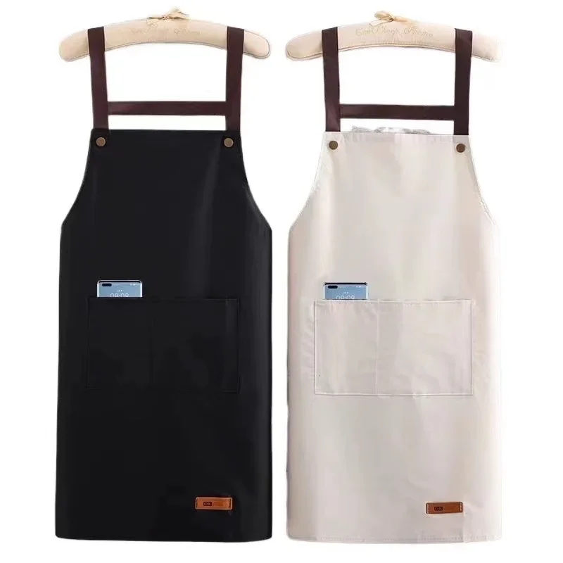 Waterproof and Oil-proof Apron for Home Kitchen Cooking Fashion Apron Catering Simple Adult Work Clothes Kitchen Accessories