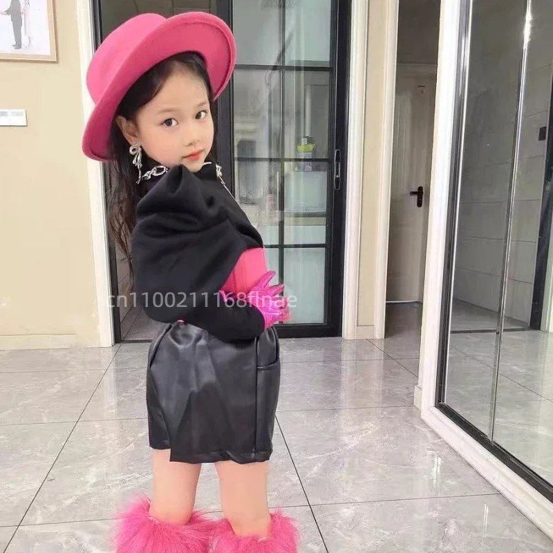 الفتيات رقص الجاز مشرق اللون زي T-المرحلة الراقية المرحلة زي الأطفال شارع الرقص الجاز ملابس رقص الاتجاه