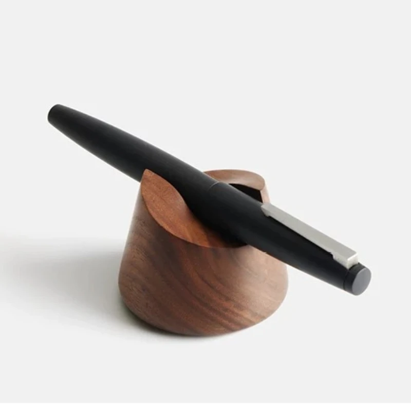 Walnut Wood Pen Holder Stand for Dip Pen Fountain Pen Rest Desk Organizer Desk Accessories Office School Supplies Stationery