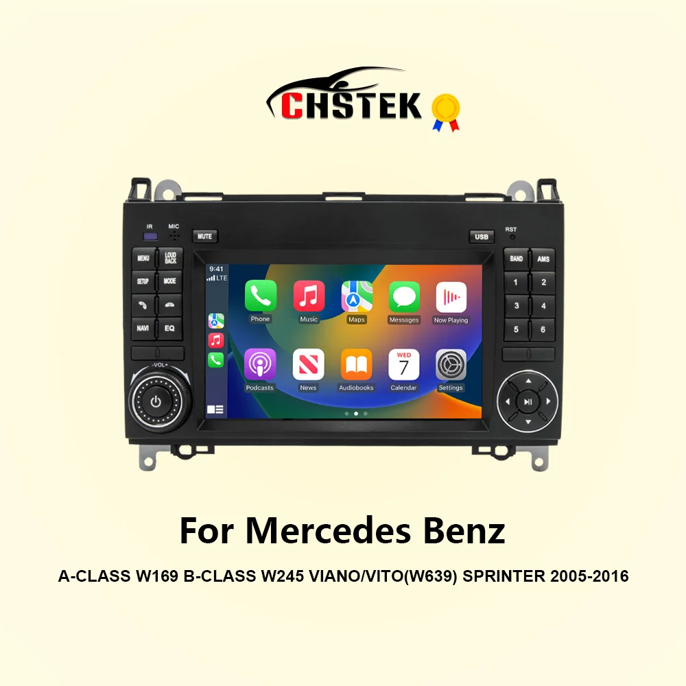 

CHSTEK Car Radio Carplay Android13 For Mercedes Benz A-Class W169 B-Class W245 Viano W639 2005-2016 Navigation Bluetooth WIFI 4G