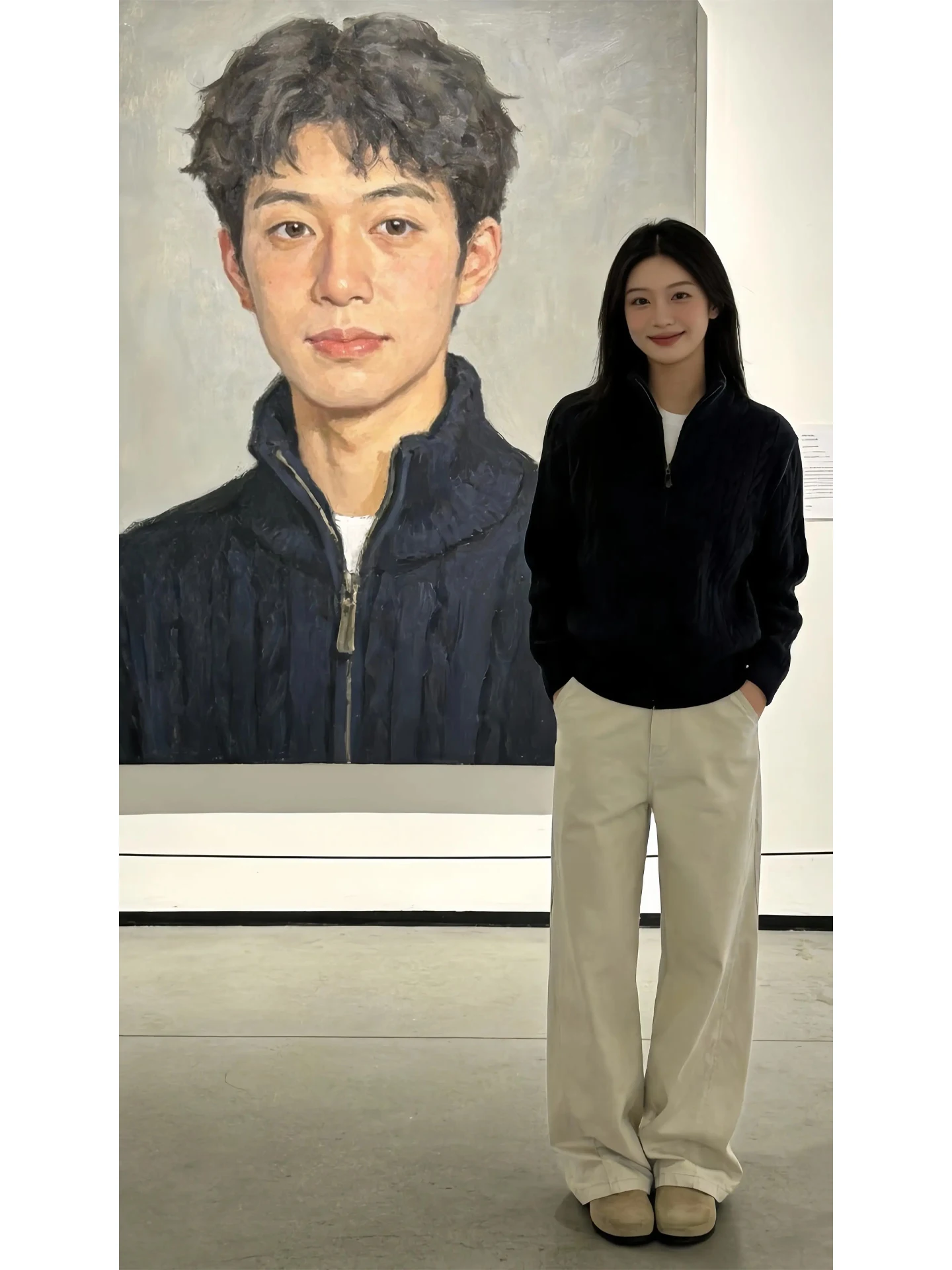 

Мужской вязаный свитер с воротником-стойкой на молнии, свободного кроя, с длинными рукавами, молодежный повседневный трикотаж для зимы