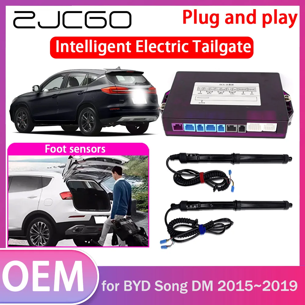 

ZJCGO Electric Tailgate Lift Drive Trunk Opening Tail Gate Lift Soft Close Car Door for BYD Song DM 2015 2016 2017 2018 2019