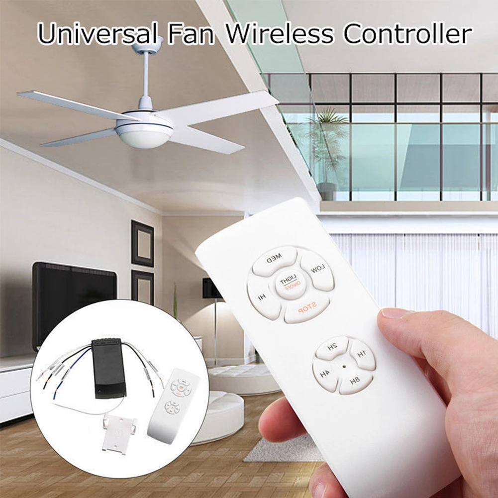 110V 220V Ceiling Fan Light Lamp Timing Wireless Remote Control Receiver 30 Meter Distance Remote Switch Speed Control Parts #